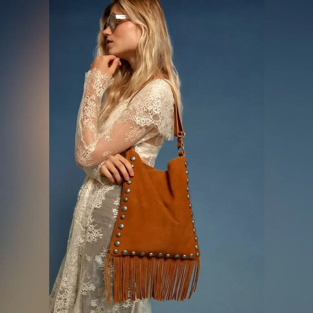 Free People Catalina Fringe Crossbody Bag